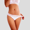 Picture of Lingerie shaped Crochet Bikinis available in Red-Black-white-Ivory-Yellow-Blue