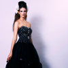 Gambar Black swarovski Crystal Couture Strapless Wedding Dress