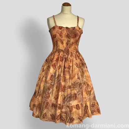 Picture of Batik Print Summer Dress - Autumn Leaves