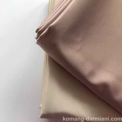 Gambar Dusty Rose CHARMEUSE Stretch Satin Fabric By The Yard