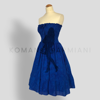 Gambar Dark-blue Leaf-print Summer Dress