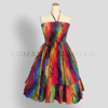 Gambar Batik Print Multicoloured Summer Dress -Straps