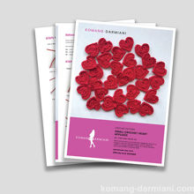 Picture of Crochet Heart Appliqués - crochet pattern PDF download