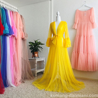 Gambar Tulle Gown - Yellow
