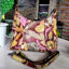 Picture of Botanical Leather Hobo Bag with Shoulder and Long Straps