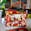 Picture of Botanical Print Fossil Shoulder bag - Tan