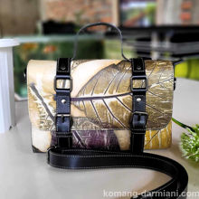 Gambar Botanical Compact ladies handbag pale green | Komang Darmiani