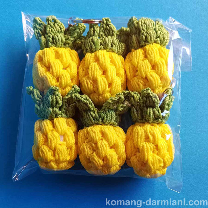 Picture of Handmade Crochet Amigurumi Pineapple - Yellow and Green
