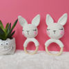 Gambar Adorable Bunny Crochet Baby Rattle