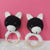 Gambar Playful Cat Crochet Baby Rattle Engaging Infant Toy
